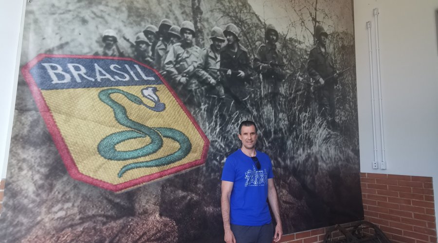 Ivan Mercadante Boscardin no Museu da Paz FEB