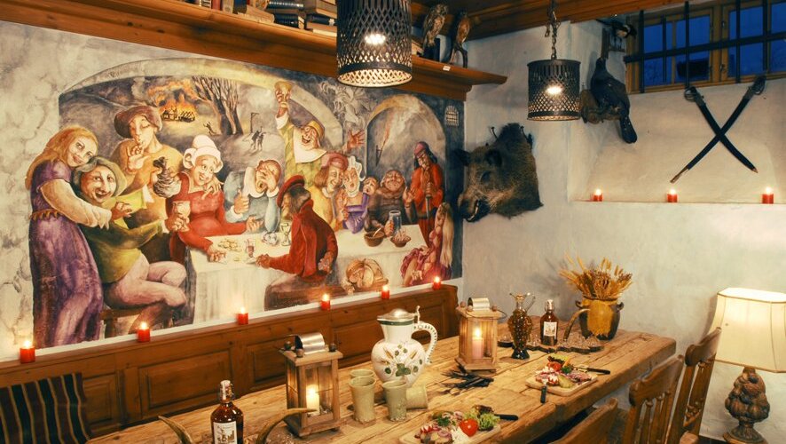 gutes Essen, guter Wein und toller Service in uriger Umgebung