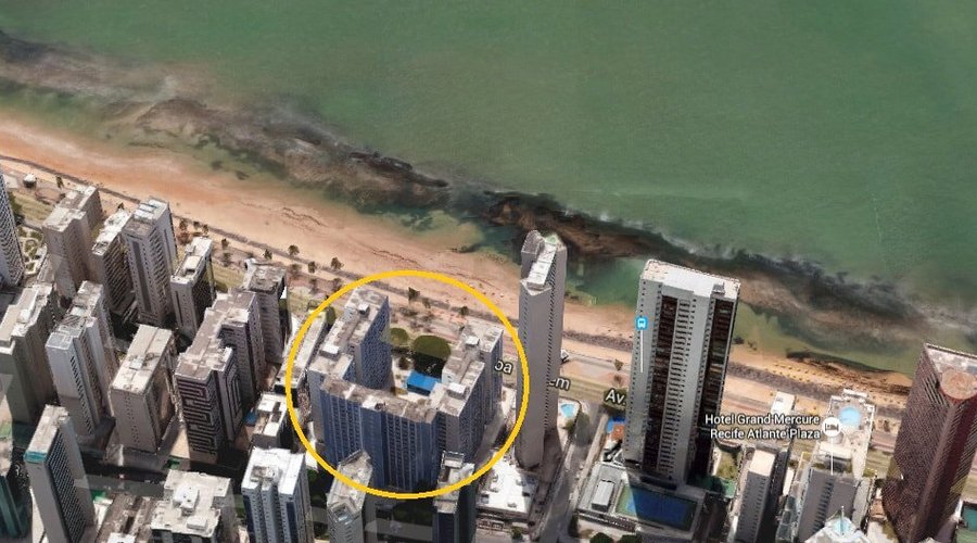 condominio fechado, frente mar