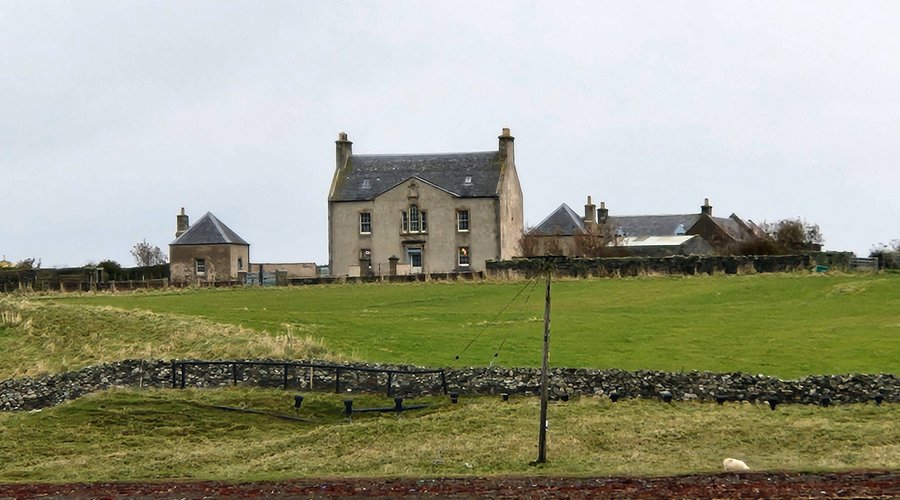 Historic Belmont House on the Isle of Unst, Shetland, Scotland.