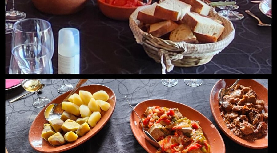 We enjoyed a delicious meal and local wine at Adega a Buraca