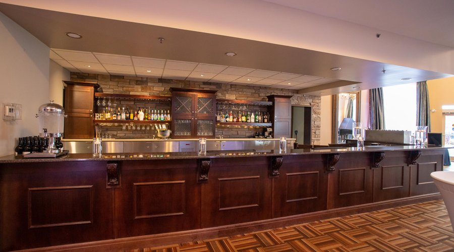 The bar at RiverRock Inn is open for special events. 