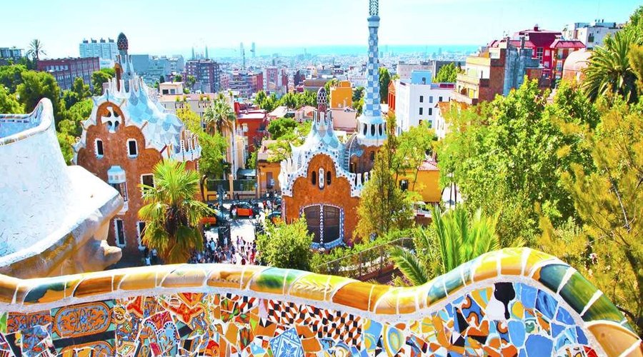 Spain Barcelona Park Guell