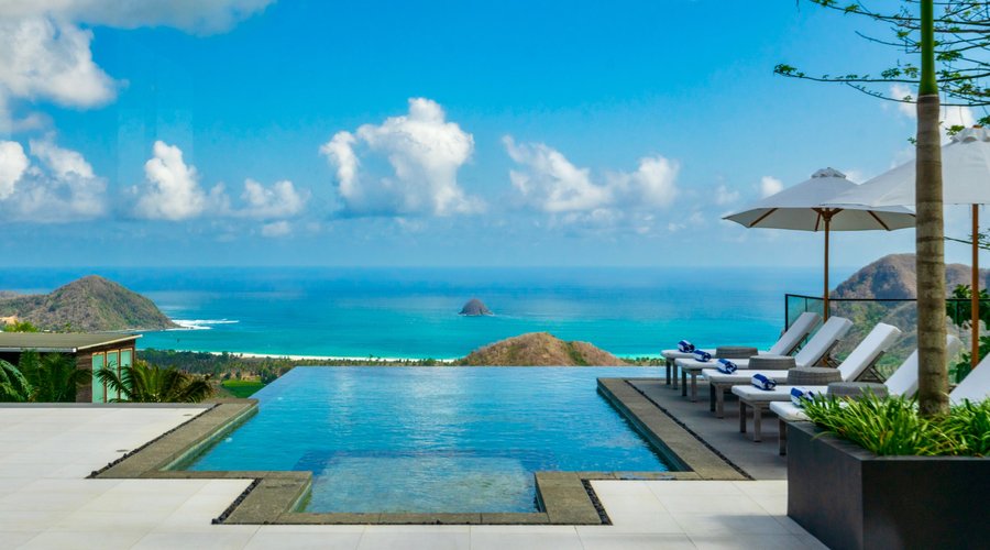 Enjoy private infinity pools in every villa, with stunning views of Selong Belanak 
