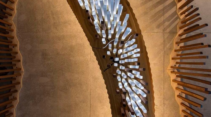 vibe hotel adelaide lobby chandelier