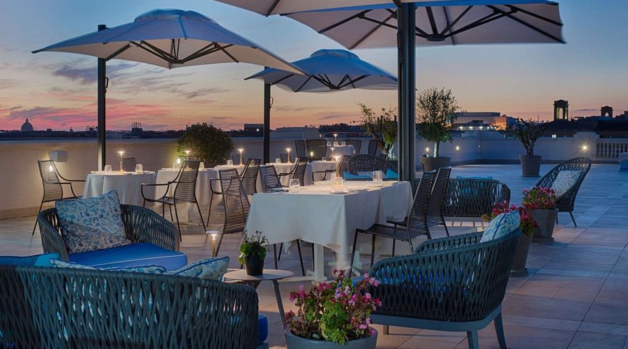 NH Collection Palazzo Cinquecento Hotel Facilities Terrace Sunset