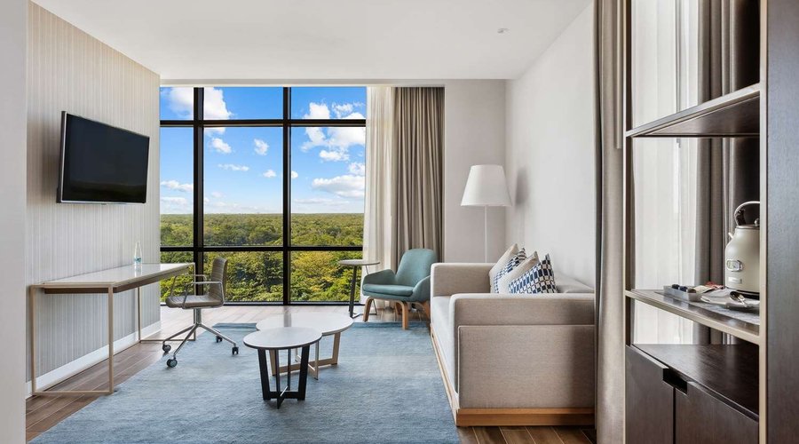 Avani Cancun Airport Hotel Guest Room Junior Suite Living Room with View
