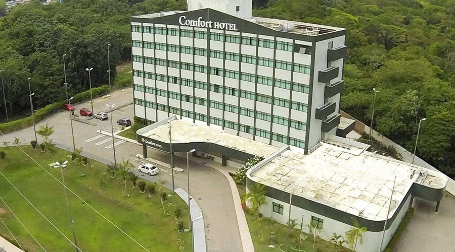 Aerial view of hotel