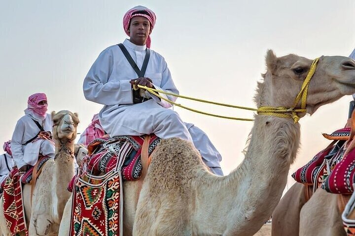 Adventure activities in Saudi Arabia showcasing thrilling desert tours and outdoor adventures.Camel Ride in Riyadh City 