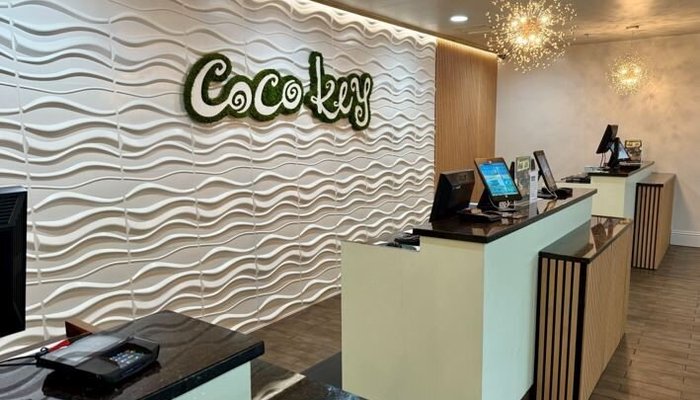 Step into our bright, spacious lobby at Coco Key Hotel and Water Resort, where modern minimalism meets nature-inspired design. With sleek, clean lines and vibrant touches, the space creates a calm, inviting atmosphere. Our friendly, welcoming team members are always ready to greet you with a warm smile, ensuring your stay begins with a personal touch. Whether you're arriving from the waterpark or exploring Orlando, our lobby is the perfect start to your adventure.