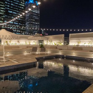 Rydges Melbourne Rooftop Pool Evening