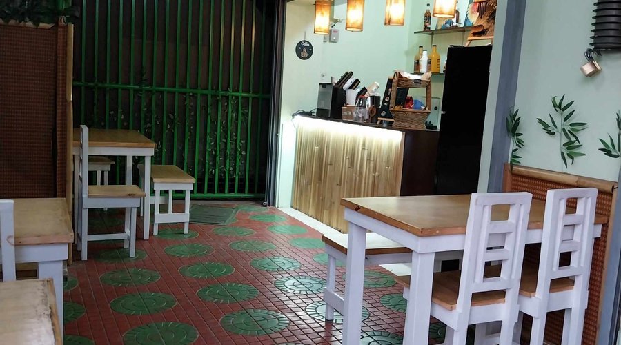 Enjoy a homemade chocolate chip cookie with a cup of coffee at our outdoor coffee at our outdoor café.