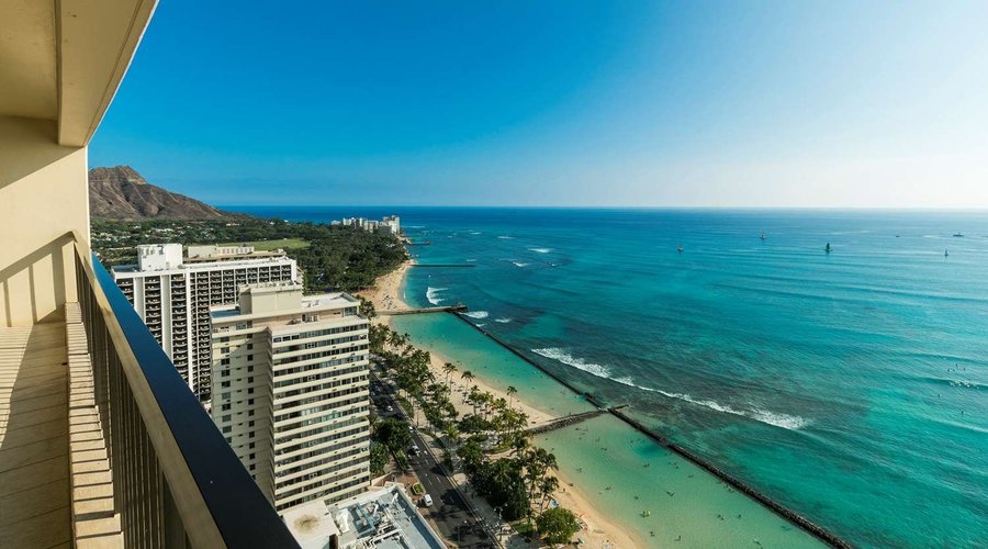 Aston Waikiki Beach Tower - 2 Bedroom Oceanfront Premium Lanai