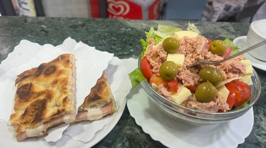 Salad e pizza con mortadella 😋🔝🔝💪😍
