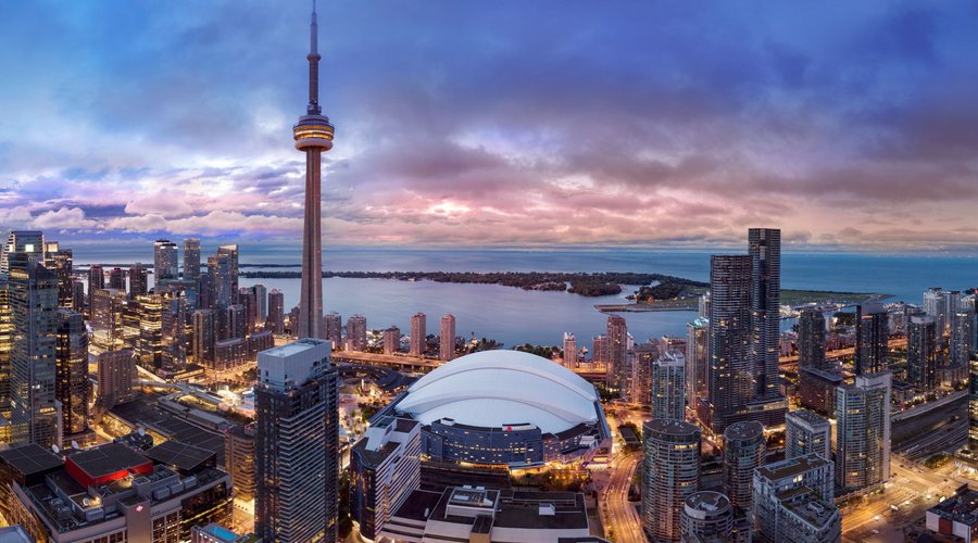 Hotel Exterior and Toronto Skyline