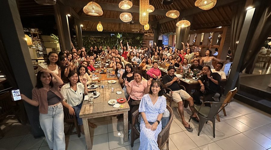 The Nest Spas Bali team night out..
