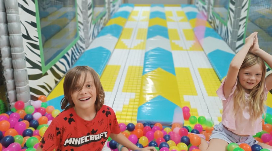 Soft-play roller slide!