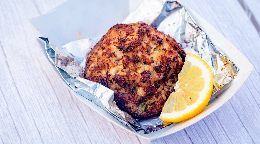 Double stuffed Maryland jumbo lump crab cake