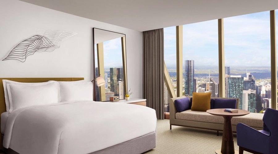 Above the Melbourne skyline