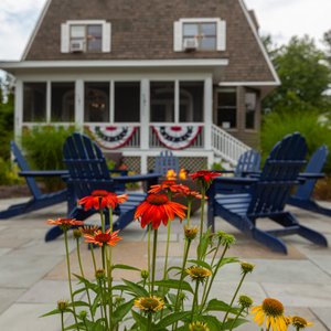 View of the Inn from fire pit.