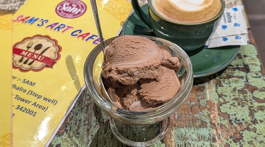 R330 for a latte and ice cream