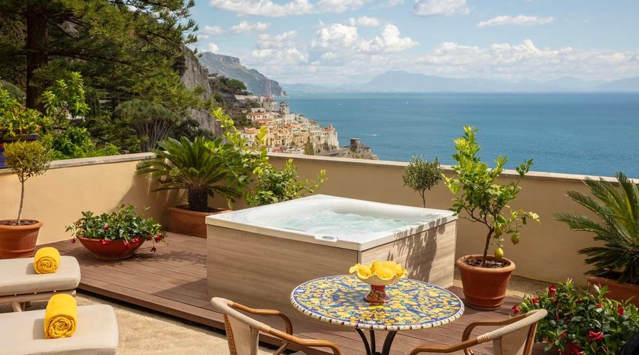 Anantara Convento di Amalfi Grand Hotel Suite Sea View with Terrace and Jacuzzi Terrace Detail