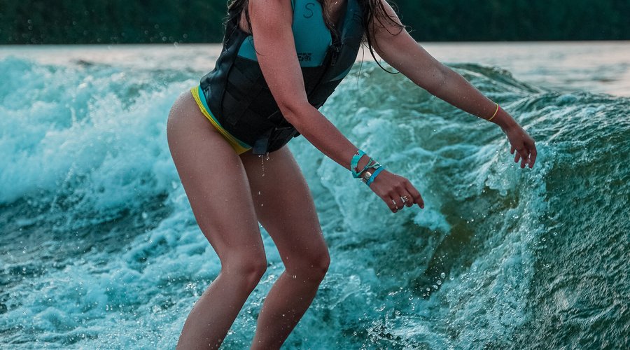 Wakesurfing with Lakeside Watersports in New Milford, CT on Candlewood Lake