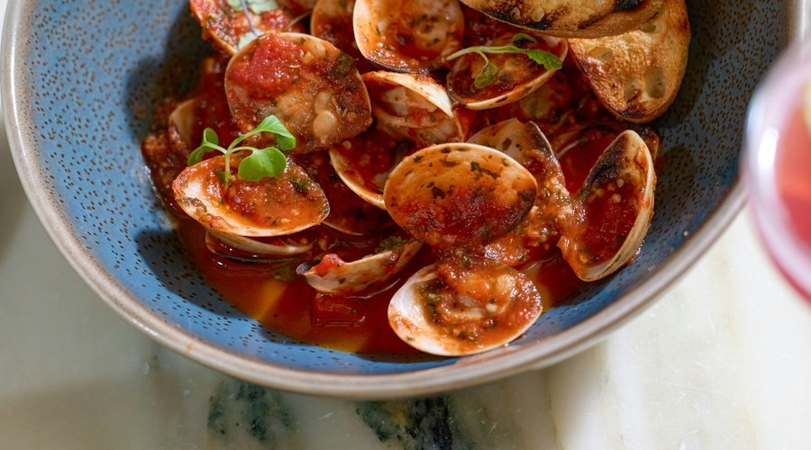 Spanish Tapas Sauteed Clams Dish