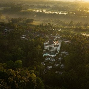 Bali's beauty from above at Cicada Resort.