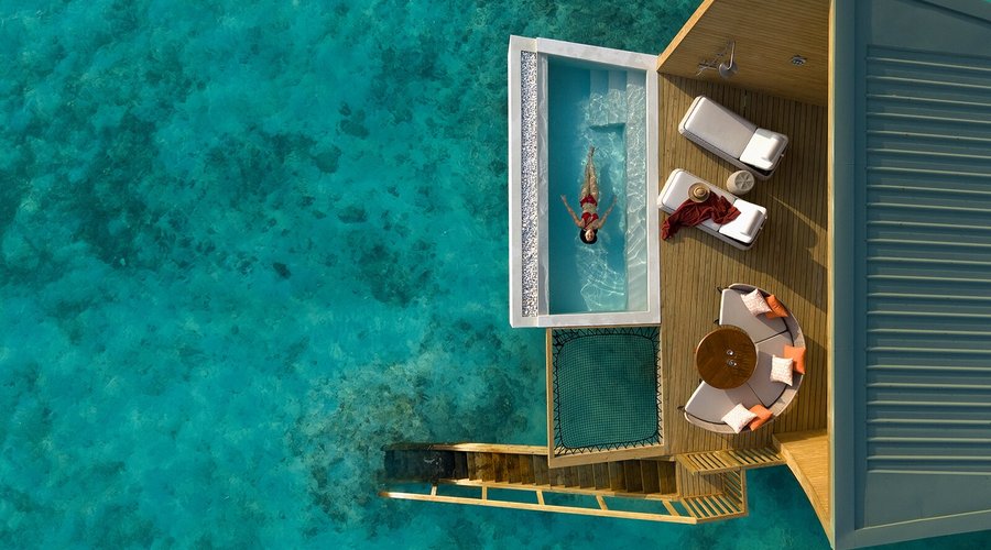 Mirage Overwater Sunrise Pool Villa (Aerial View)