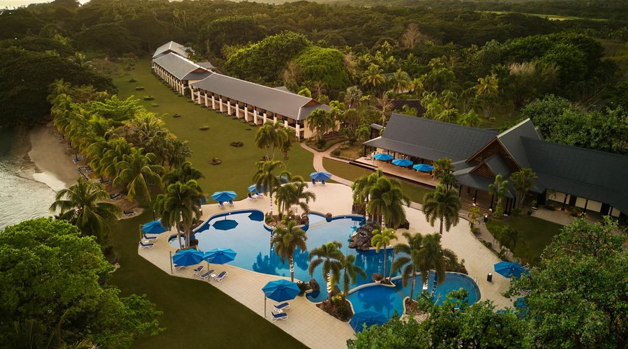Birds Eye View of Sheraton Samoa Beach Resort