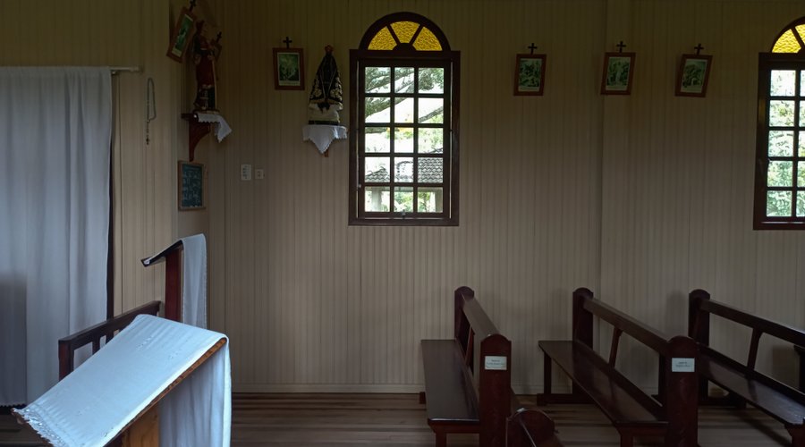Interior visto da janela. 