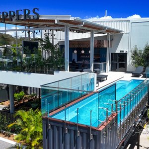 Enjoy a relaxing afternoon in the pool or enjoying a cool drink at the SKYBAR
