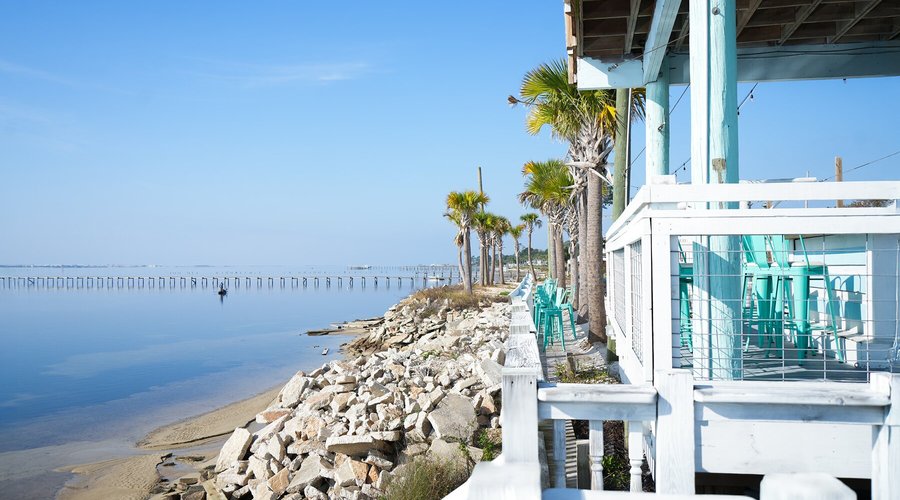 Take in the stunning views of the beautiful Navarre Sound.