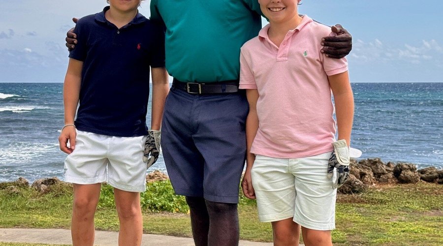 Ricky the golf pro and the boys.