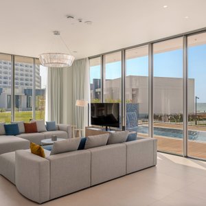 Experience breathtaking villa views right from the comfort of your living area