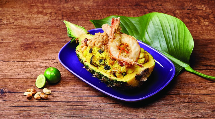 Pineapple Fried Rice with Seafood