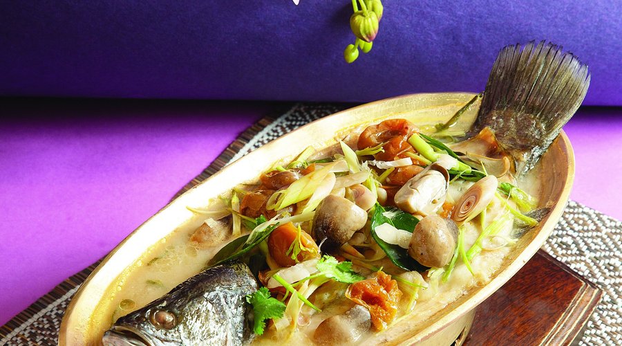 Steamed Grey Mullet in Soup