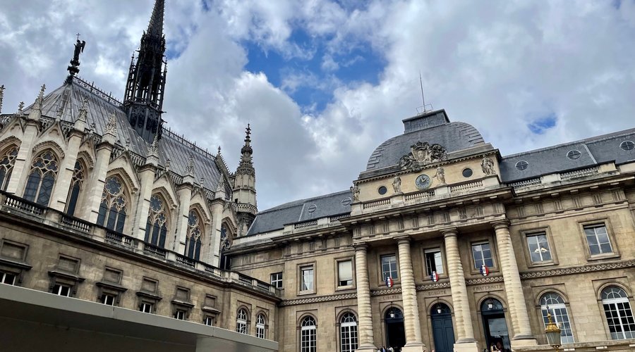 The Palais de Justice is Paris’ judicial centre and a working courthouse, housing the Court of Appeals and the Court of Cassation (one of France’s highest appeals courts). 

