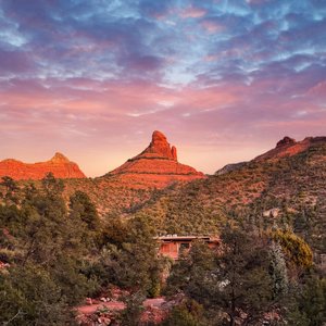 Sedona Views Bed & Breakfast nestled in!