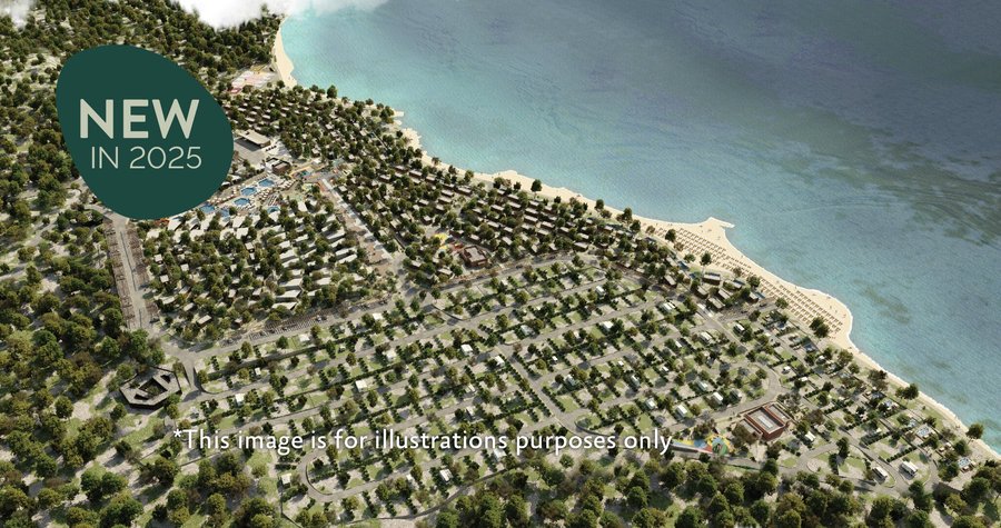 Aerial view of Aminess Atea Camping Resort