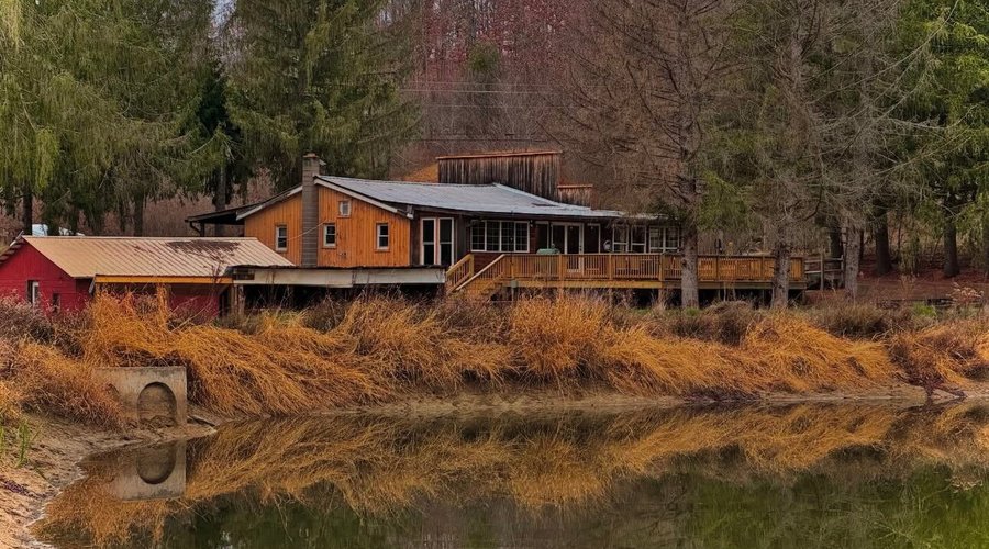 Peaceful Pines Lodge and Pond
