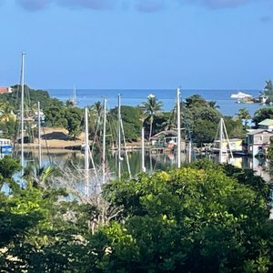 We stayed here on our sailboat at this very nice marina for a month Jan. 2025.  The hotel, marina and dive center staff were wonderfully welcoming and helpful.  I would highly recommend staying here, with a full restaurant, dive center and right across the street from Eldon’s Supermarket.