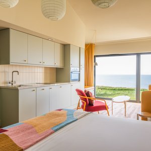 Large studio and studio ocean view