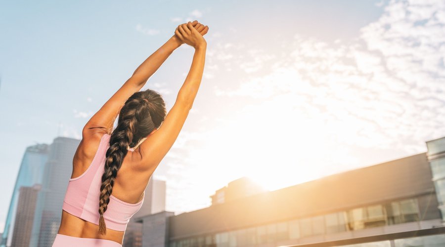 Rooftop Yoga, JW Marriott Los Angeles L.A. LIVE