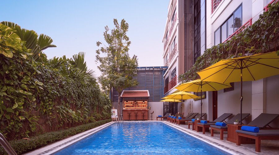Hotel Building, Swimming Pool View, Pool Bar