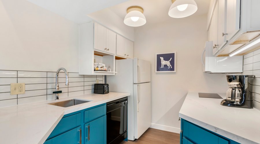 Newly renovated and fully equipped kitchens in all suites