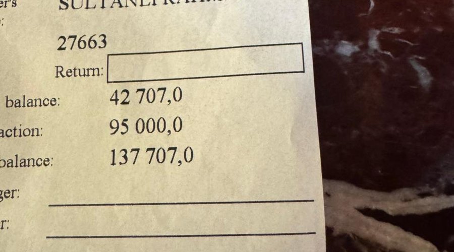 This is my last deposit transaction of 95.000$. As you can see total deposit is 137.707$ 