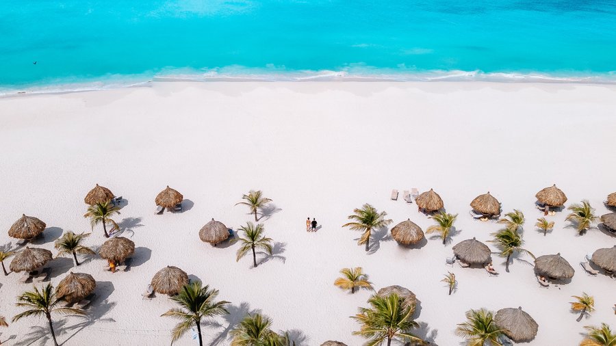 Widest beach of Aruba