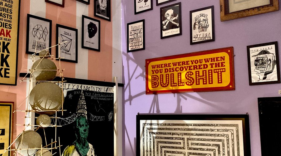The studio of artist Tom Leamon.